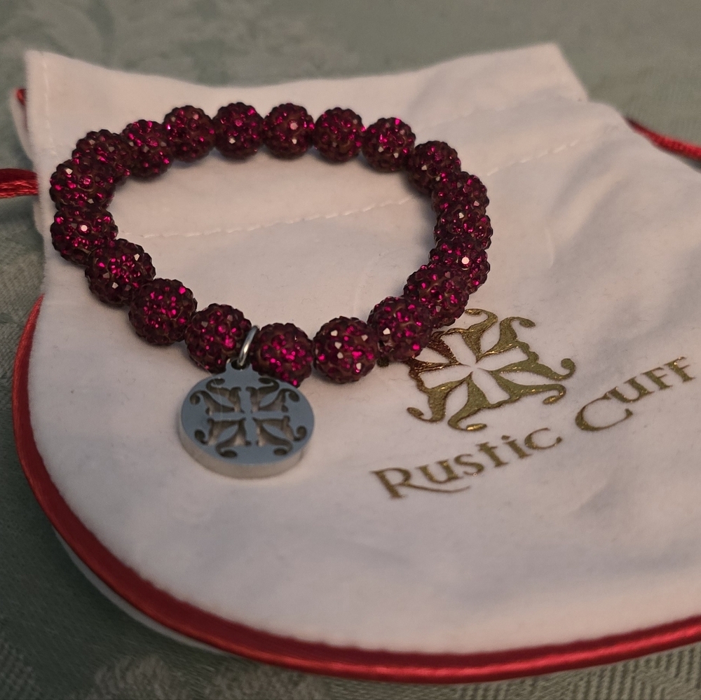 Rustic Cuff Emerson In Dark Red